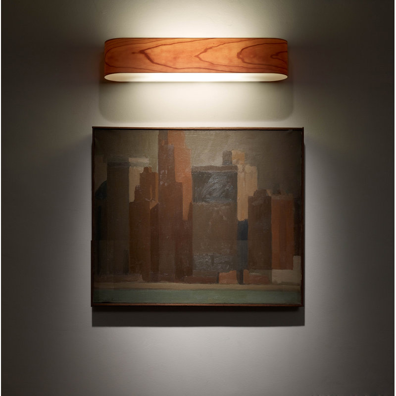 I-Club 1 - Light LED Flush Mounted Sconce, 3000K, Natural Cherry