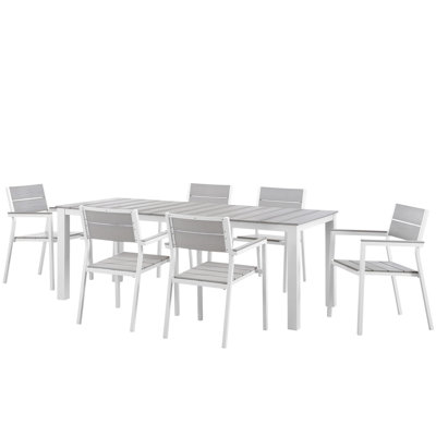 Rectangular 6 - Person Dining Set by BSD National Supplies