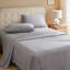 Ensemble de draps 4 pièces 100% coton, flocon de neige
