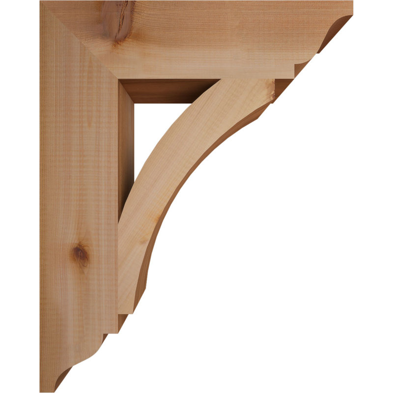 Thorton Traditional Bracket, 20"H x 3.5"W x 16"D, Western Red Cedar (Smooth)