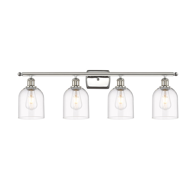 Anacaren 4 - Light Dimmable Vanity Light, White/Polished Chrome, Clear