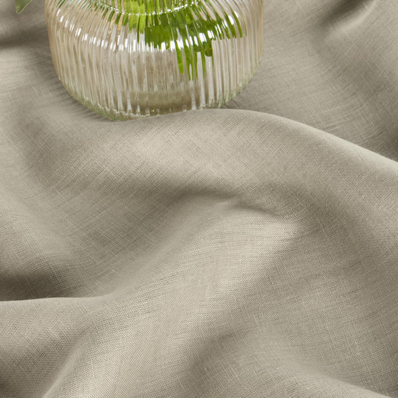 100% Pure Linen Tablecloth - Fete, 120" L x 60" W, Vintage Khaki