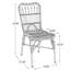Chaises de patio en rotin Pe (ensemble de 2) - Cadre en fer résistant aux rayons UV, pour cour / bord de piscine / jardin-764328768