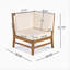 CHAISE D'ANGLE, CRÈME