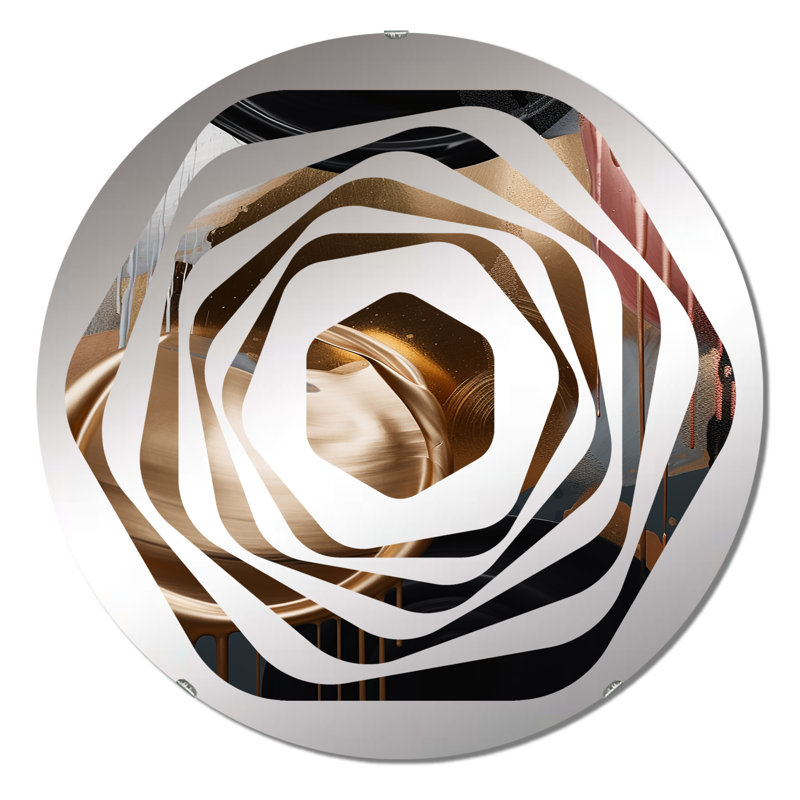 Creach - Miroir décoratif Amorphe, 23,6 po x 23,6 po