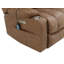 Fauteuil inclinable électrique Roxy avec chauffage et massage, rembourré Aire, télécommande, porte-gobelets et rangement latéral Roxy-397672494