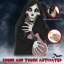 Halloween Animatronic Guitar-playing Grim Reaper with Sound, Motion, and Light-up Eyes for Spooky Decor