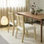Ensemble de 2 chaises en rotin sans accoudoirs