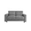 Ensemble de canapé modulaire en velours côtelé de style moderne minimaliste 2 pièces, gris, convenant à un usage quotidien-180525342
