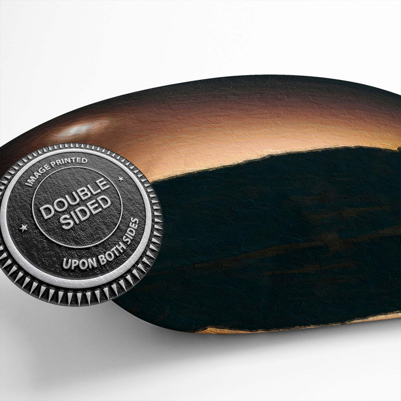 Square Cushion, 55cm H x 55cm W x 20cm D, Brown/Black