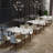 Annagh Stone Top Metal Base Dining Table-268855625-268854963