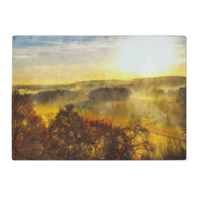 Sunrise over the Meadow Chopping Board