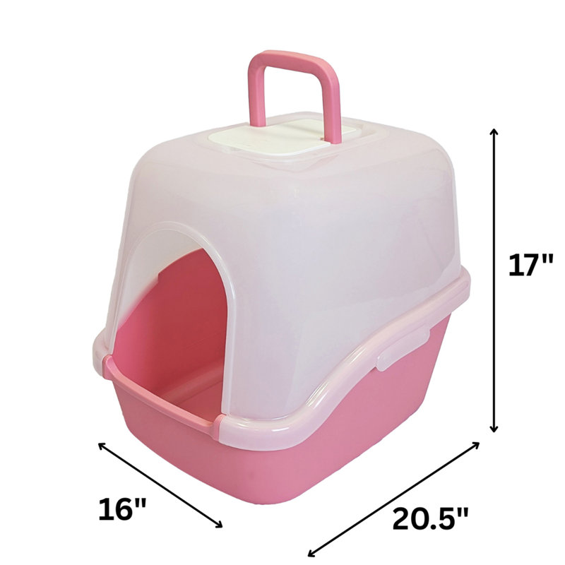 Litière à capuche PAW TRAX saumon rose, Rose