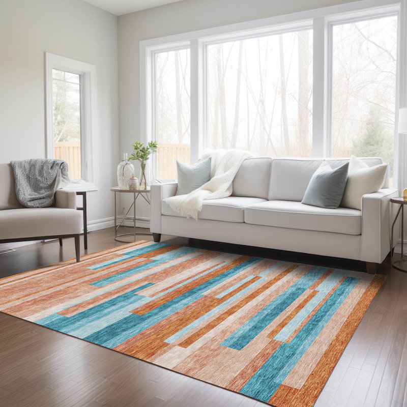  Chayden Area Rug with Non-Slip Backing, Rectangle 9' x 12'
