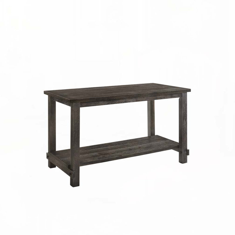 Table de salle à manger en bois avec tablette ouverte