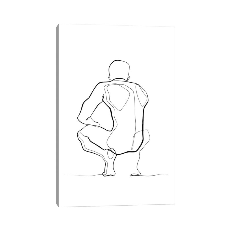 Nude Figure by Dane Khy - Wrapped Canvas Gallery-Wrapped Canvas Giclée, 66.04 cm H x 45.72 cm W