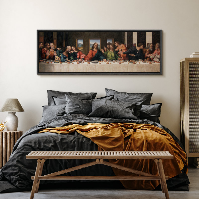 Reproduction d'art sur toile encadrée classique, Structure noire, H 20 po x l 60 po x P 1,5 po