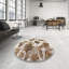 Tapis décoratif multicolore à motif abstrait-706124456