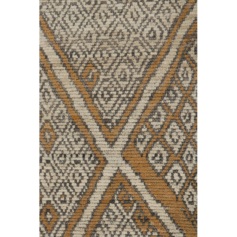 Moroccan Hand Knotted Area Rug, Rectangle 6' x 9'