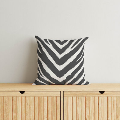 Zebra Stripe Throw Pillow