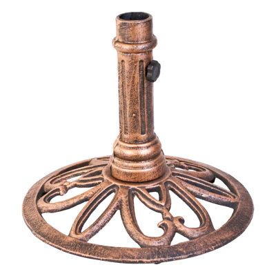 22 lbs. Cast Iron Outdoor Umbrella Base for Patio Umbrellas