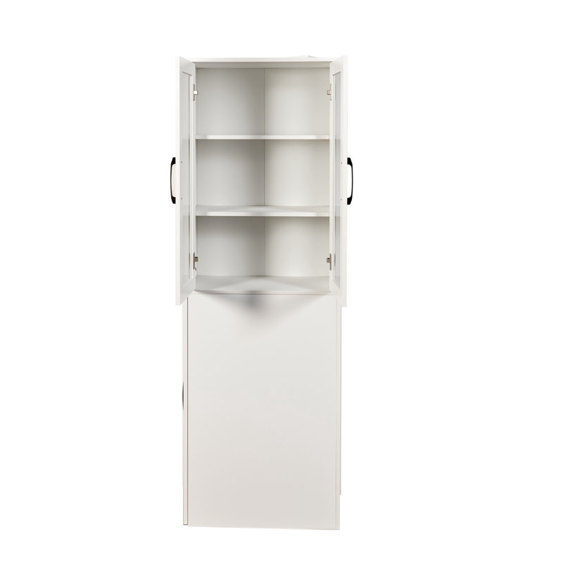 Armoire de rangement pour présentoir, Blanc