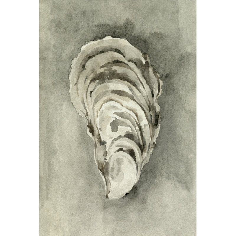 Neutral Oyster Shell II by Emma Caroline - No Frame Print on Canvas, 46cm H x 30cm W x 3.8cm D