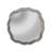 33" W Funchess Round Wall Mirror Silver Finish Decorative Accent Mirror