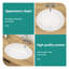 Lavabo de salle de bain ovale encastré en céramique 18 "x 15" blanc avec trop-plein