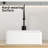 Bathroom Vessel Sink, 15X15 Inches, Rectangular Porcelain Ceramic, Striped Design, Compatible With Faucets, Stain - 15 Inch Sink Of Artistic Edge For Bathroom, High Temperature Fired