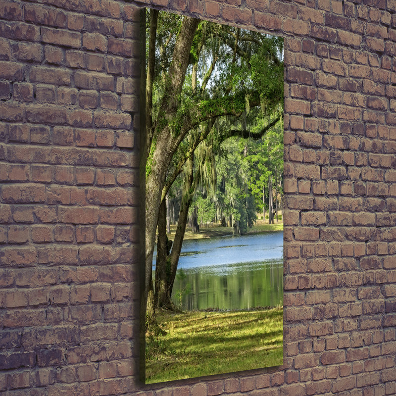 Lake In The Park - Wrapped Canvas Print