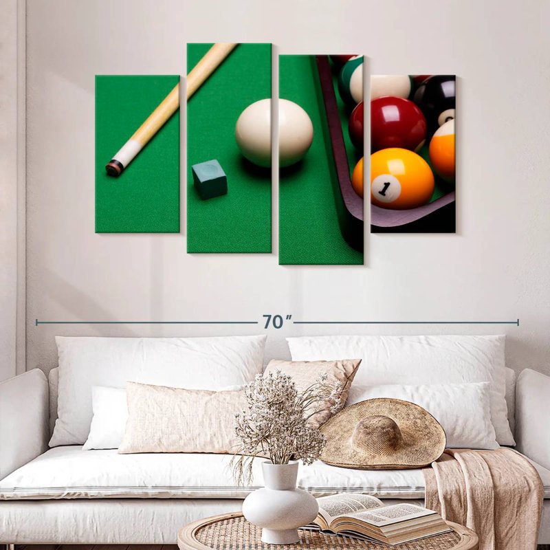 Équipement de billard Senne, H 32 po x l 52 po