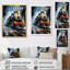 Abstrait train fluide - impressions murales modernes-91385030-91385037