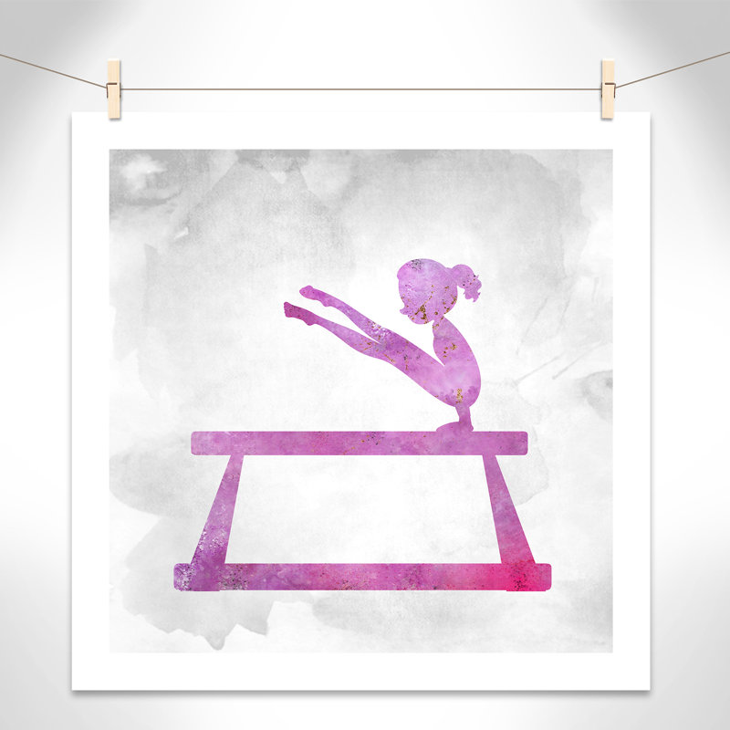 Gymnastique 3, impression sur papier, H 31 po x l 31 po x P 1 po, Papier