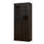 Armoire de rangement Kaniesha Palace Imports, 100 % bois massif, portes à panneaux surélevés et en verre transparent, étagères réglables, 81 cm de large, 182 cm de hauteur-186045400