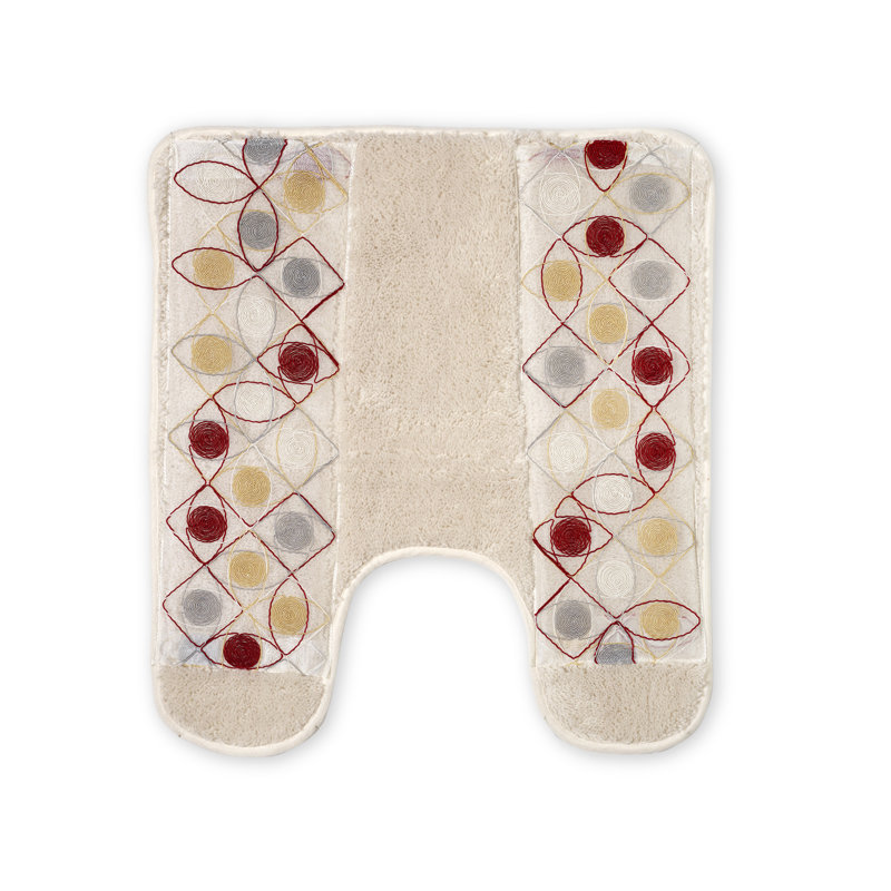 Plastic / Acrylic Non-Slip Contour Mat, Beige