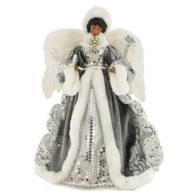 14" Ethnic Silver Angel