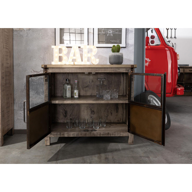 Heavy Industry 100cm Sideboard, Brown