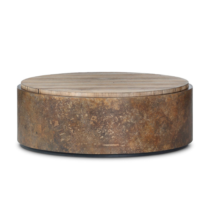 Kipp Coffee Table-Rust Aluminum