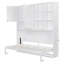 Lit escamotable mural simple avec armoire supérieure