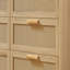 Commode double à 6 tiroirs avec tiroirs en rotin Corwun
