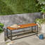 BANC EN BOIS ET MÉTAL JECO INDUSTRIAL