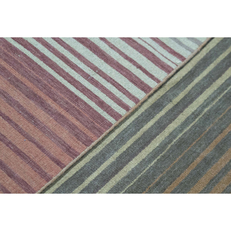 Gabbeh Wool Striped Area Rug, Rectangle 9'11" x 13'9"