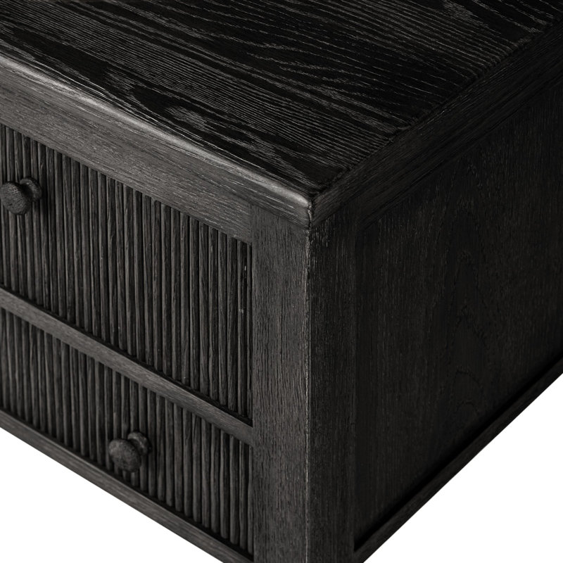 Bush Nightstand, Distressed Black
