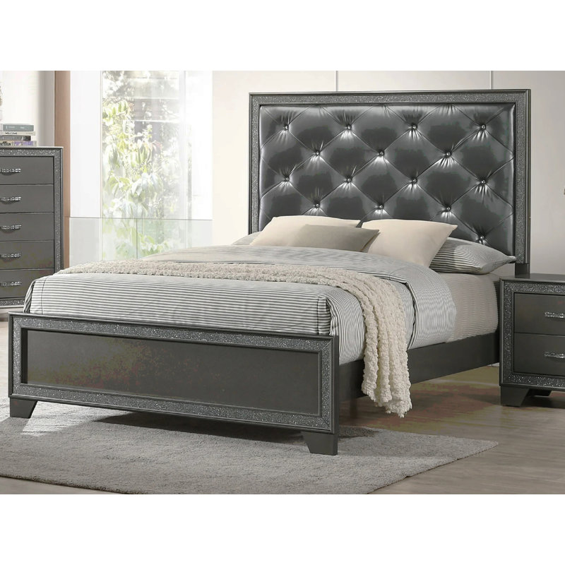 Grande tête de lit tapissier capitonnée 1pc, Grand