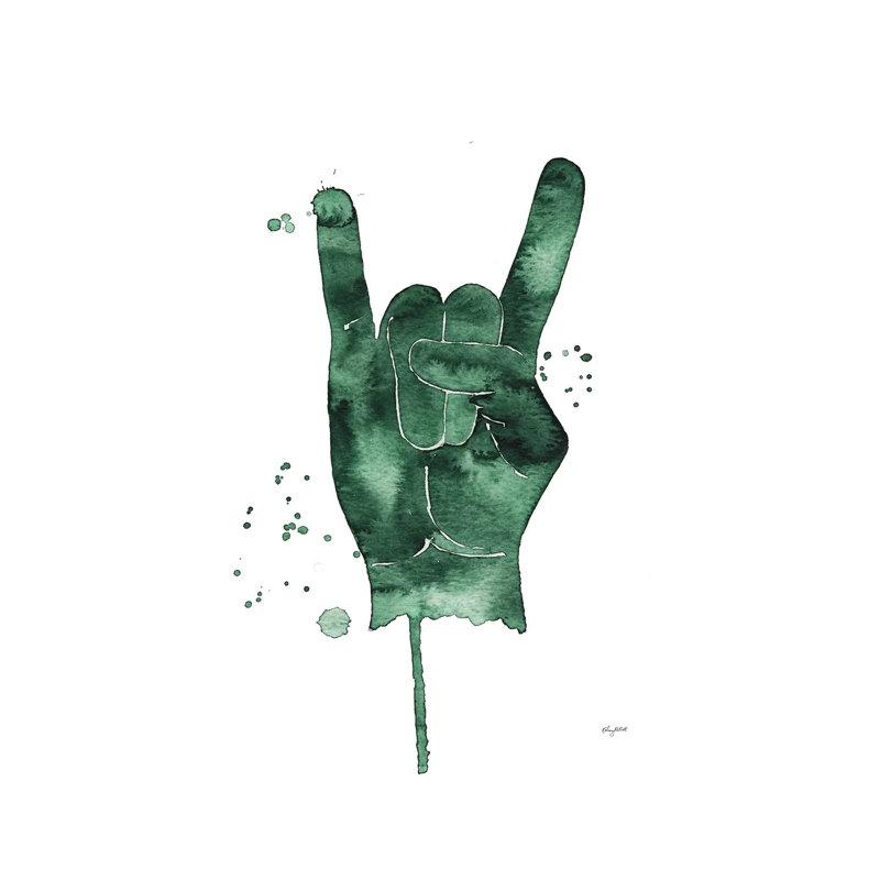 Rock Sign 1 Piece Wrapped Canvas Wall Art, 45.72cm H x 30.48cm W