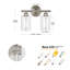 Luminaires de salle de bain à intensité variable 2 lumières Addam-1489968438