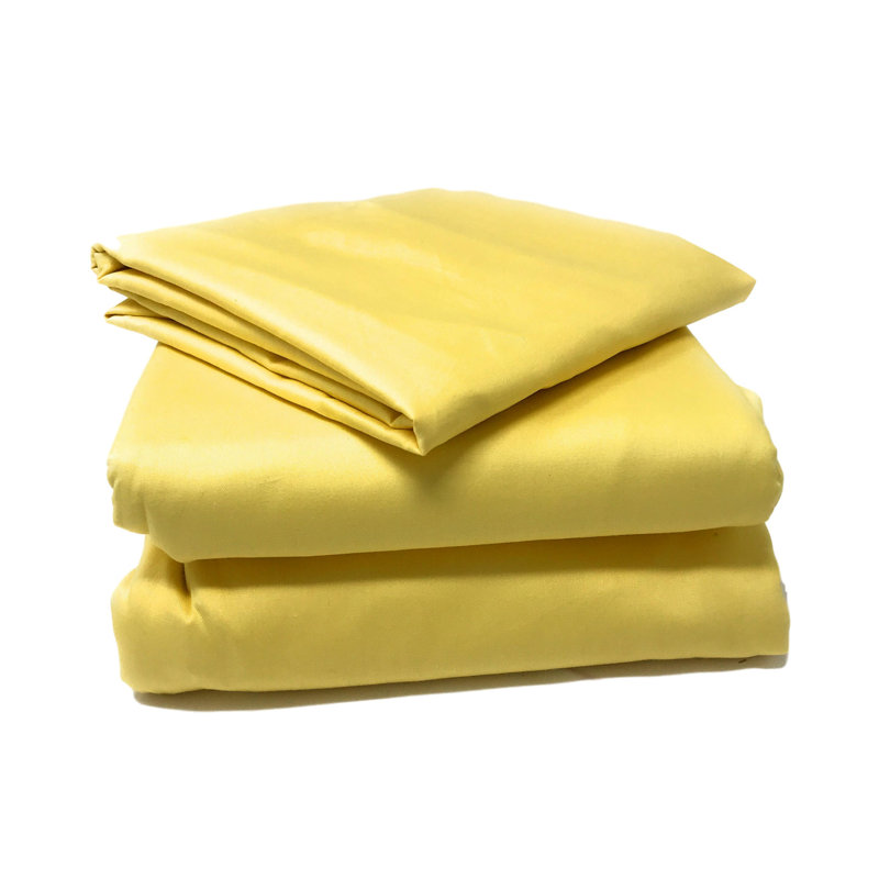 Modern & Contemporary Cotton Duvet Cover, King, Yellow
