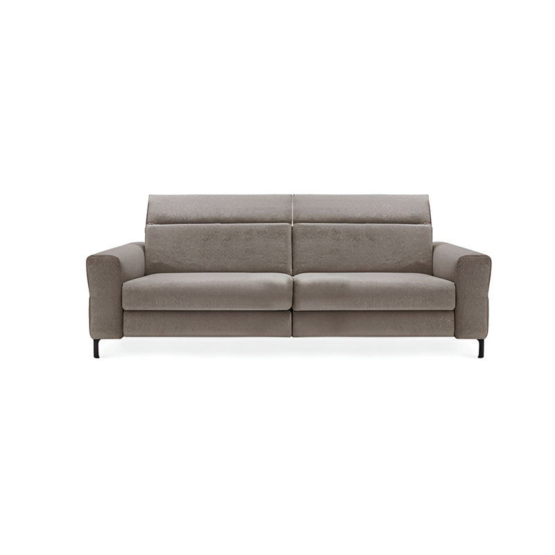 Norma Upholstered Adjustable Sofa, Gray Polyester Blend