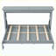Twin Size Grey Murphy Bed, Foldable into Cabinet for Space Saving